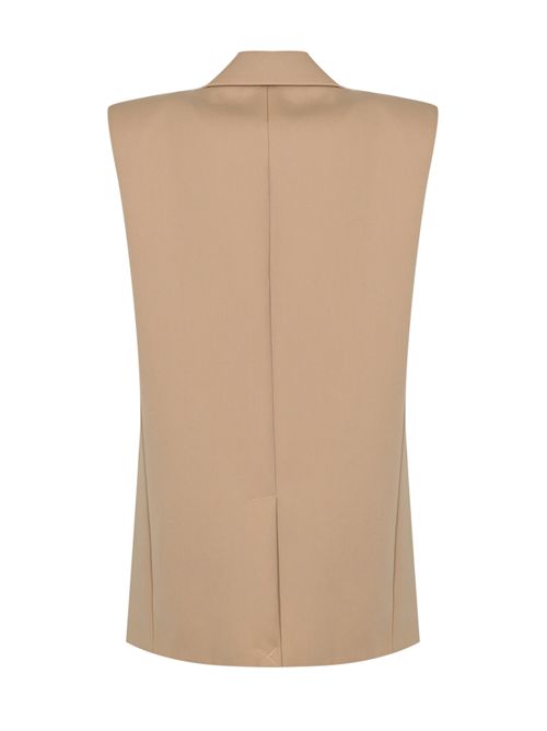 Gilet in gabardina con bottoni gioiello Elisabetta Franchi | GI18857E2EA2